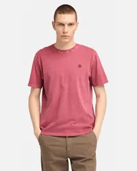 Timberland T-shirt a Maniche Corte Tinta in Capo Dunstan River da Uomo in rosso, Uomo, rosso, Taglia Rosso