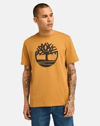 Timberland T-shirt con Logo Kennebec River da Uomo in giallo, Uomo, giallo, Taglia Giallo