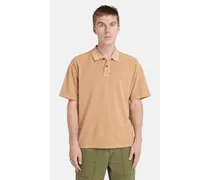 Polo Garment Dyed da Uomo in arancione, Uomo, arancione, Taglia
