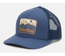 Cappellino Trucker con Applicazione Mountain Line da Uomo in blu scuro, Uomo, blu