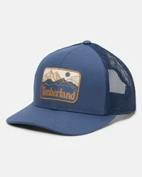 Timberland Cappellino Trucker con Applicazione Mountain Line da Uomo in blu scuro, Uomo, blu Blu