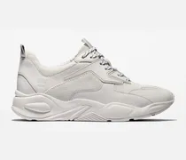 Sneaker In Mesh Da Donna Delphiville In Bianco Bianco, Size