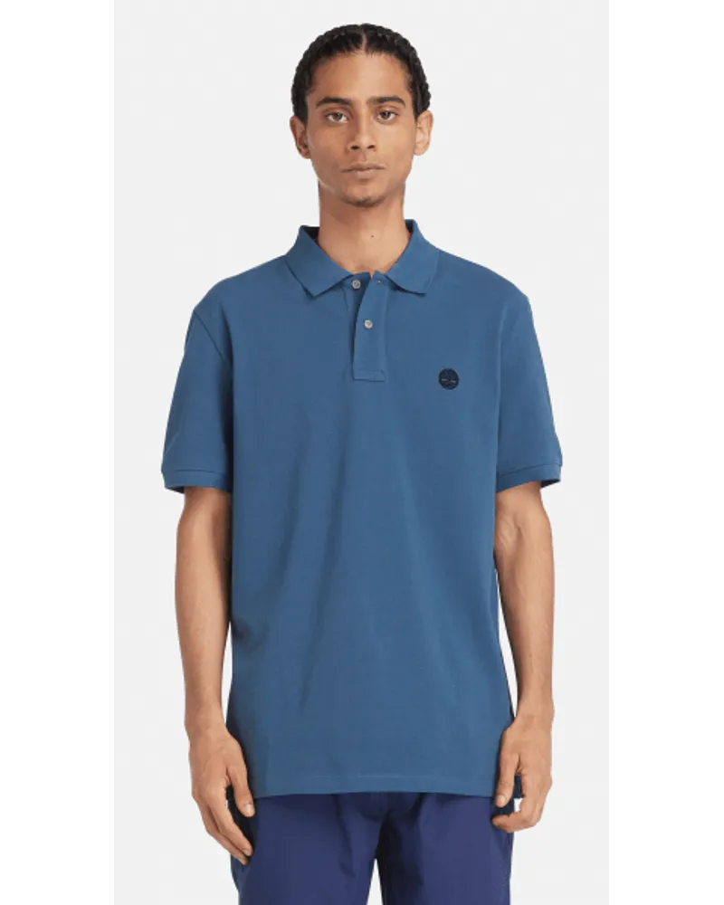 Timberland Polo da Uomo in Piqué Millers River in blu, Uomo, blu, Taglia Blu