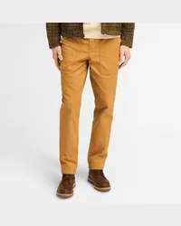 Timberland Pantaloni Fatigue in Tela Effetto Lavato Goffstown da Uomo in giallo, Uomo, giallo, Taglia Giallo