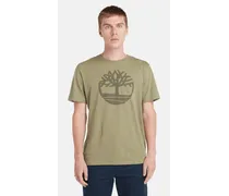 T-shirt con Logo ad Albero Kennebec River da Uomo in verde chiaro, Uomo, verde, Taglia
