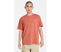T-shirt Garment-Dyed da Uomo in arancione chiaro, Uomo, arancione, Taglia