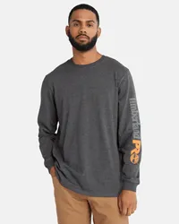 Timberland T-shirt M/L con Logo Timberland PRO Core da Uomo in grigio, Uomo, grigio, Taglia Grigio