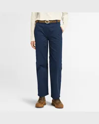 Timberland Pantaloni Chino a Gamba Dritta Claremont da Donna in blu scuro, Donna, blu, Taglia Blu