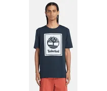 T-shirt a Maniche Corte Stack Logo da Uomo in blu scuro, Uomo, Blu Marino, Taglia