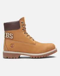 Timberland Stivale Stringato Timberland Premium 6 Inch da Uomo in giallo/beige, Uomo, giallo, Taglia Giallo