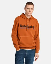 Timberland Felpa con Cappuccio Established 1973 da Uomo in arancione, Uomo, arancione, Taglia Arancione