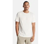 T-shirt Modern Wash Brand Carrier Da Uomo In Bianco Bianco