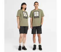 T-shirt Logo Stack All Gender In Verde Verde Unisex