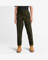 Timberland Pantaloni con Stampa da Donna in colore nero/verde, Donna, colore nero, Taglia Colore