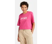 T-shirt Corta Logo Pack Da Donna In Rosa Rosa