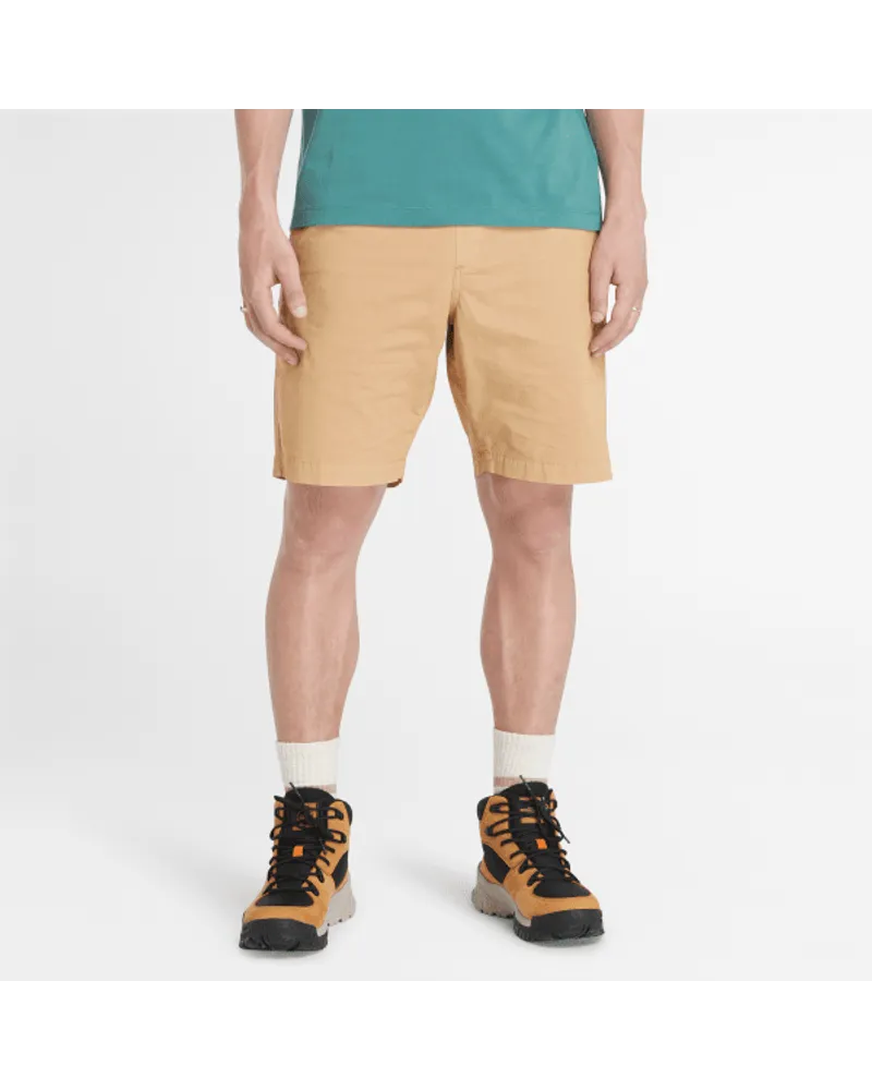 Timberland Shorts in Popeline Garment Dyed da Uomo in giallo, Uomo, giallo, Taglia Giallo