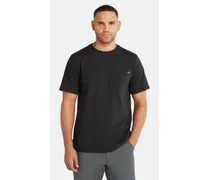 T-shirt Con Tasca  Pro Da Uomo In Colore Nero Monocromatico Colore Nero