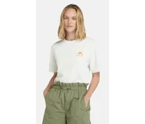 Timberland T-shirt con Grafica Hike Life da Donna in bianco, Donna, bianco, Taglia: XS 