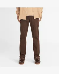 Timberland Pantaloni Chino in Twill Elasticizzato da Uomo in marrone, Uomo, marrone, Taglia Marrone