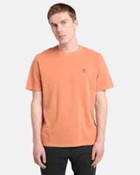 Timberland T-shirt a Maniche Corte Tinta in Capo Dunstan River da Uomo in arancione, Uomo, arancione, Taglia Arancione