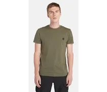 T-shirt Slim-fit Dunstan River Da Uomo In Verde Scuro Verde