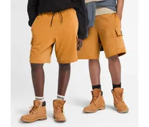 Pantaloncini Sportivi Cargo Con Targhetta Intessuta Da Uomo In Arancione Arancione