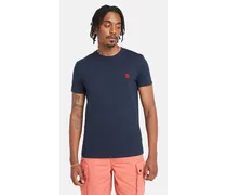 T-shirt Slim-fit Dunstan River Da Uomo In Blu Marino Blu Marino
