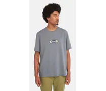 T-shirt Pesante Con Logo Ovale Da Uomo In Blu Scuro Blu Scuro
