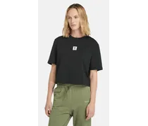 T-shirt a Maniche Corte Stack Logo da Donna in colore nero, Donna, colore nero, Taglia: 3XL