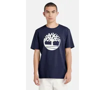 T-shirt Con Logo Ad Albero Kennebec River Da Uomo In Blu Marino Blu Marino