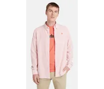 Timberland Camicia Seersucker a Righe da Uomo in rosa, Uomo, rosa, Taglia Rosa