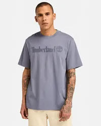 Timberland T-shirt a Maniche Corte Hampthon da Uomo in grigio scuro, Uomo, grigio, Taglia Grigio