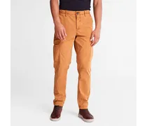 Pantaloni Cargo In Twill Gd Core Da Uomo In Arancione Giallo