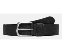 Cintura in Pelle Goffrata 35 mm da Uomo in colore nero, Uomo, colore nero, Taglia
