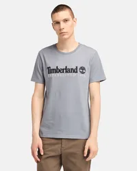 Timberland T-shirt con Ricamo "Established 1973" da Uomo in grigio, Uomo, grigio, Taglia Grigio