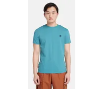 T-shirt Girocollo Dunstan River Da Uomo In Blu Blu