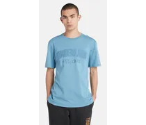 T-shirt Modern Wash Brand Carrier Da Uomo In Blu Blu