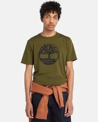 Timberland T-shirt con Logo Kennebec River da Uomo in verde, Uomo, verde, Taglia Verde