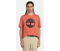 T-shirt Con Logo Ad Albero Kennebec River Da Uomo In Arancione Arancione