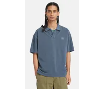 Polo Garment Dyed Da Uomo In Blu Marino Blu Marino