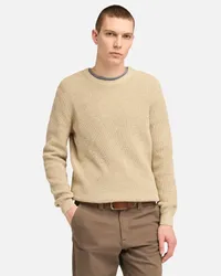 Timberland Maglione Girocollo Williams River da Uomo in beige, Uomo, beige, Taglia Beige