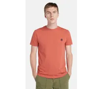 T-shirt Dunstan River Da Uomo In Rosso Rosso