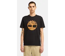 T-shirt a Maniche Corte con Logo ad Albero Northwood da Uomo in colore nero, Uomo, colore nero, Taglia