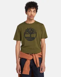 Timberland T-shirt con Logo Kennebec River da Uomo in verde, Uomo, verde, Taglia Verde