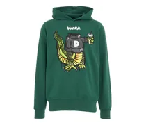 Hoodie con stampa logo