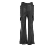 Pantalone cargo in similpelle