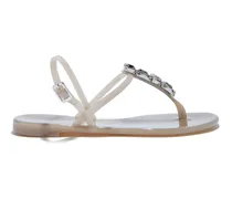 Jelly Jeweled Pvc Flat Sandals - Donna Flats e Mocassini Chic