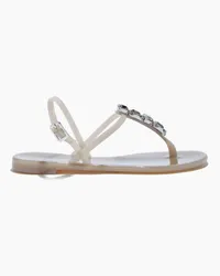 Casadei Jelly Jeweled Flat Sandals - Donna Flats e Mocassini Chic Chic