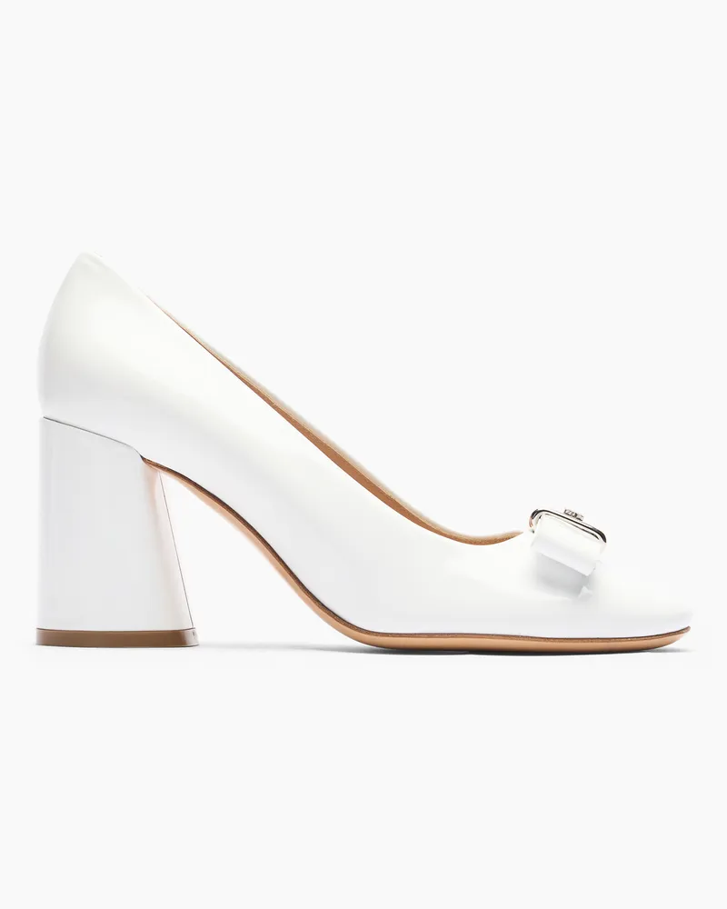 Casadei Cleo Patent Leather Pumps - Donna Décolleté E Slingback White White