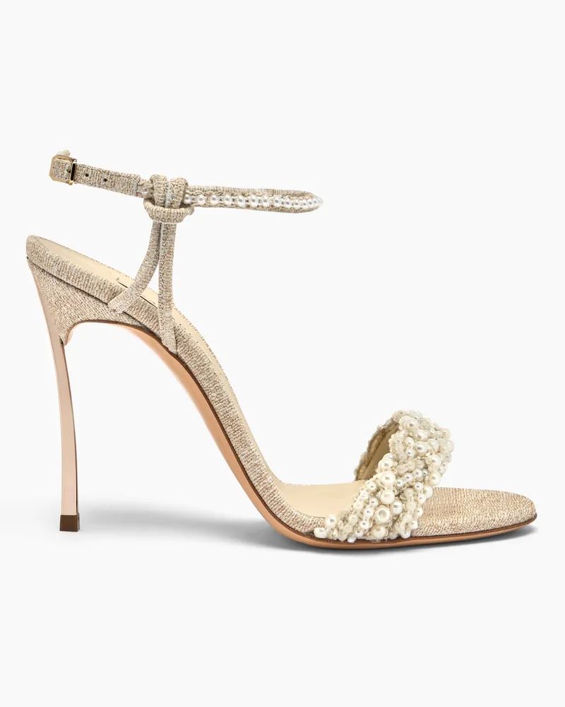 Casadei Pearlsway Blade Sandal - Donna Sandali Gold Gold